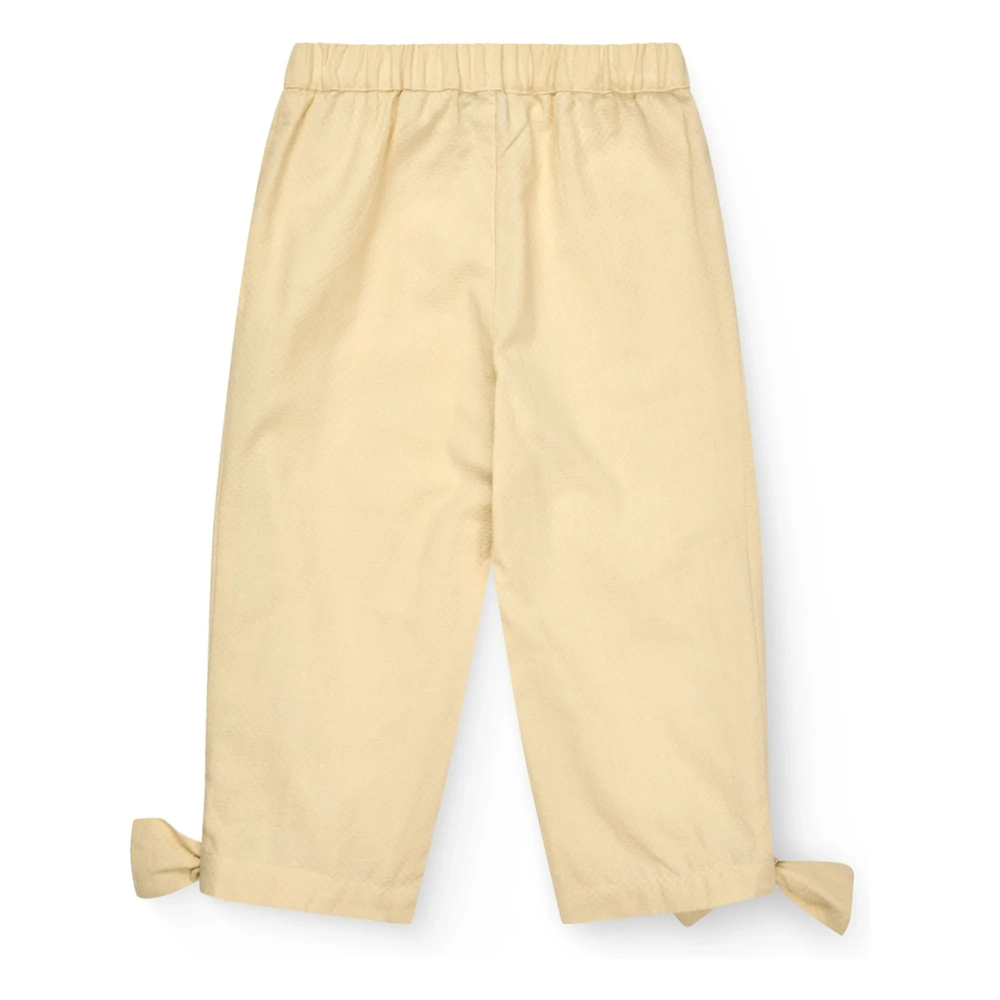 Copenhagen Colors - Organische Baumwoll-Knotenhose | Blassgelb