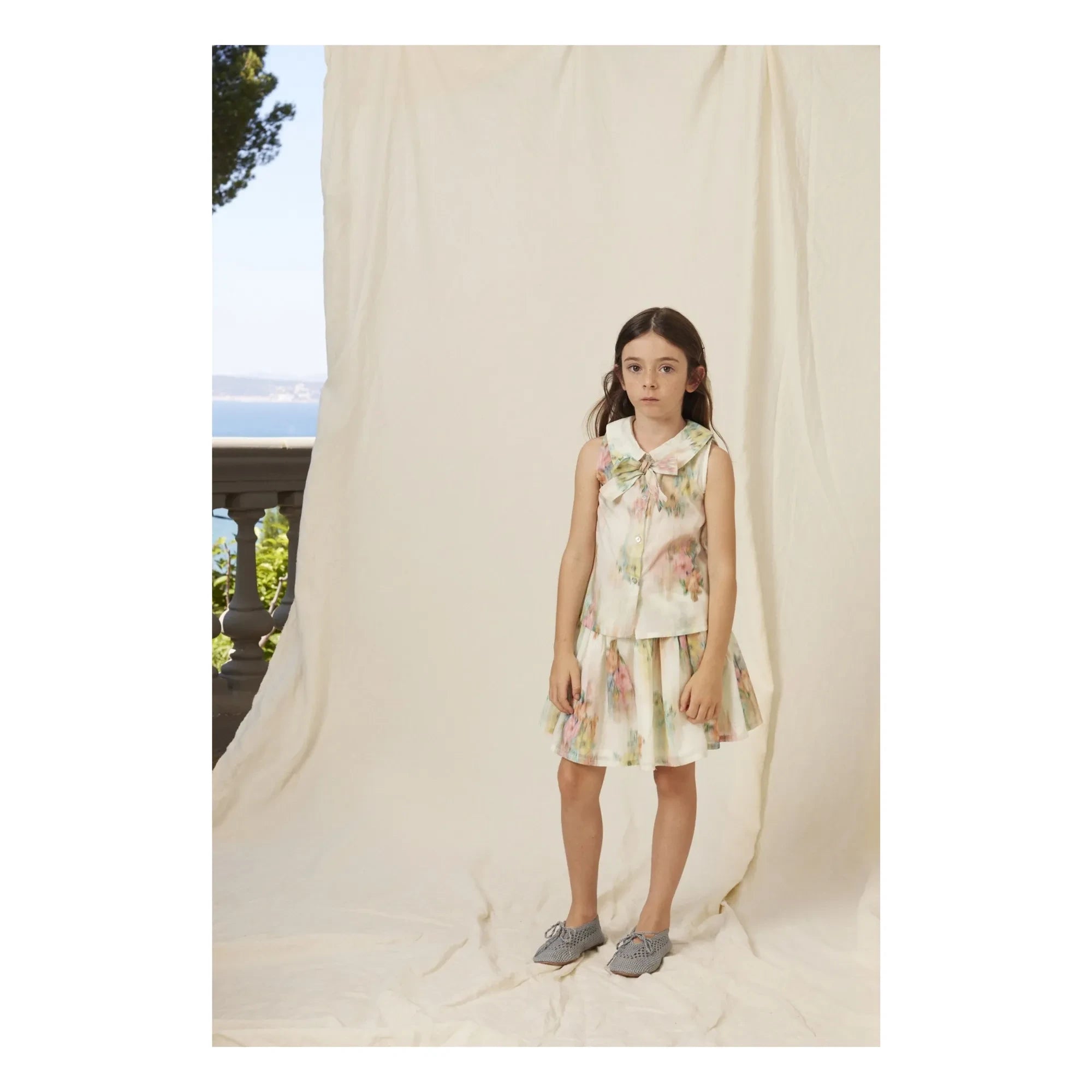 Bebe Organic - Top Nœud Paris Aquarelle | Ecru