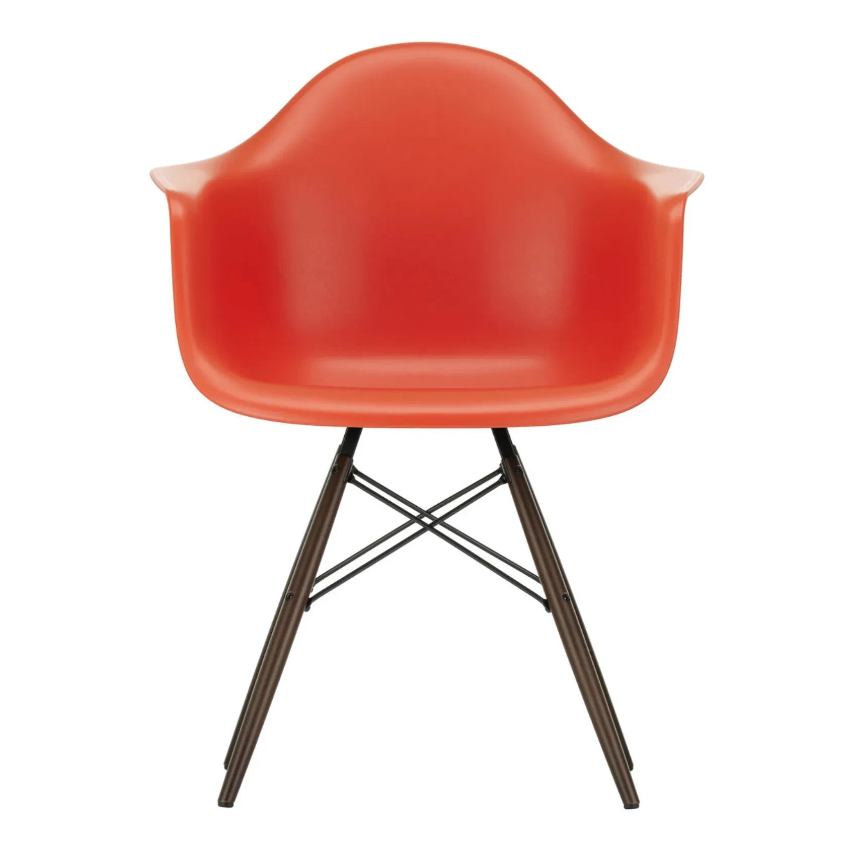 Vitra - DAW Stuhl - Ahornfuß - Charles & Ray Eames | Mohnrot