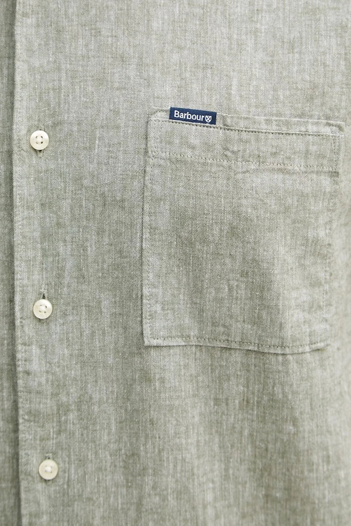 Barbour erkek keten gömlek Shirt Dept - Summer