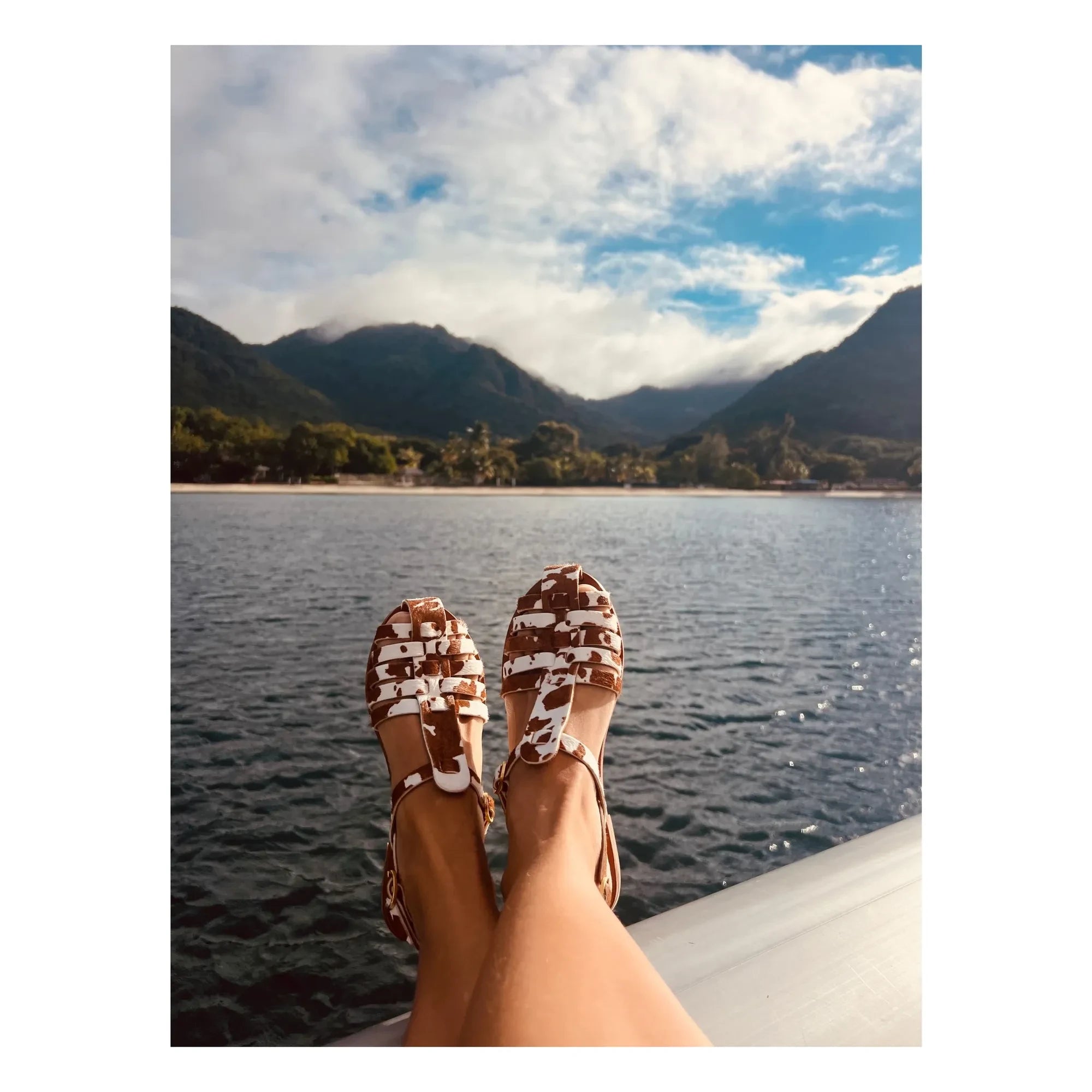 Mama Praïa - Fischer-Sandalen Kuh | Braun