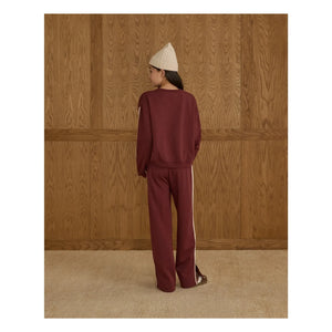 Rylee + Cru - Bordo Sweatshirt mit Besatz