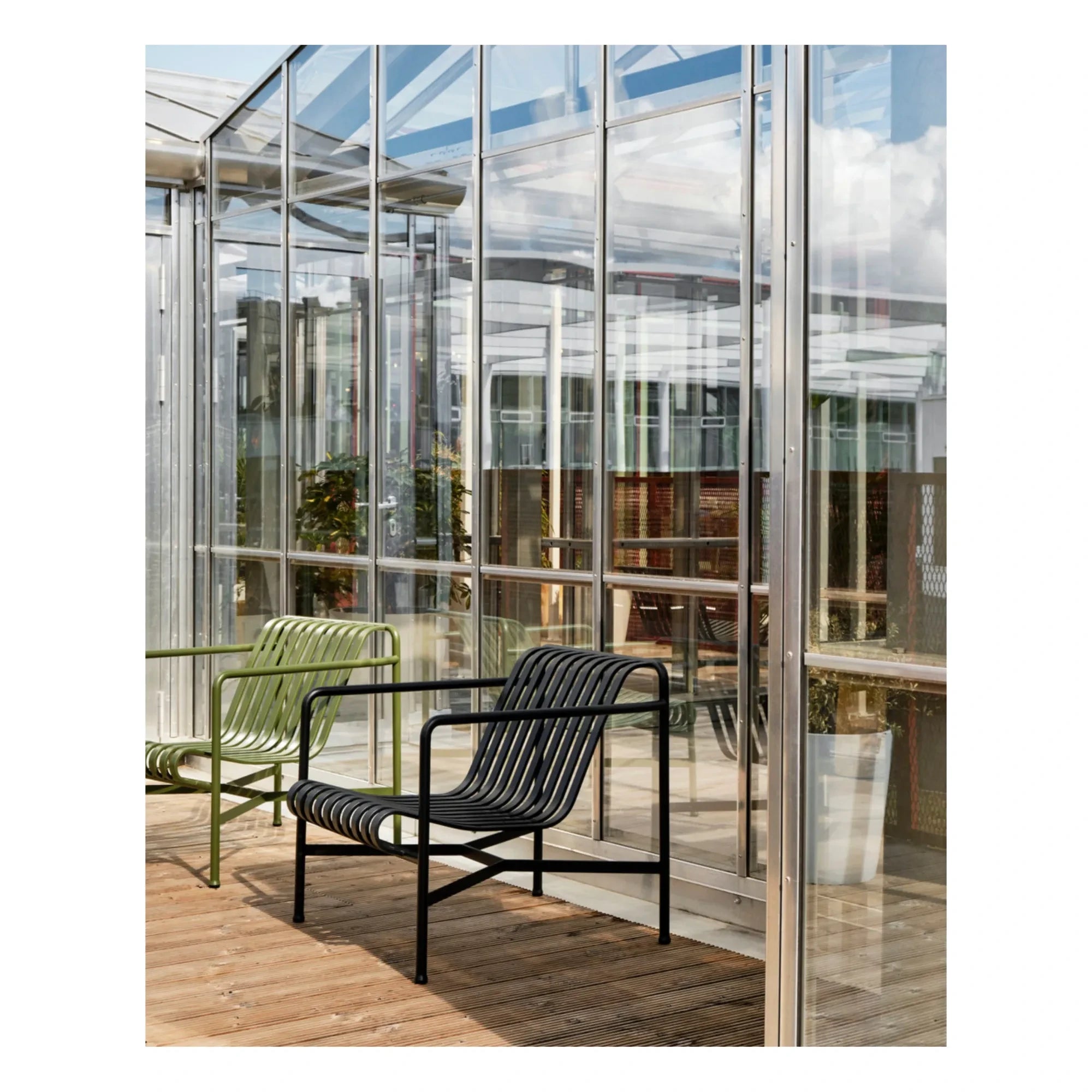 Hay - Palissade Lounge Chair von Ronan und Erwan Bouroullec entworfen | Anthrazitgrau