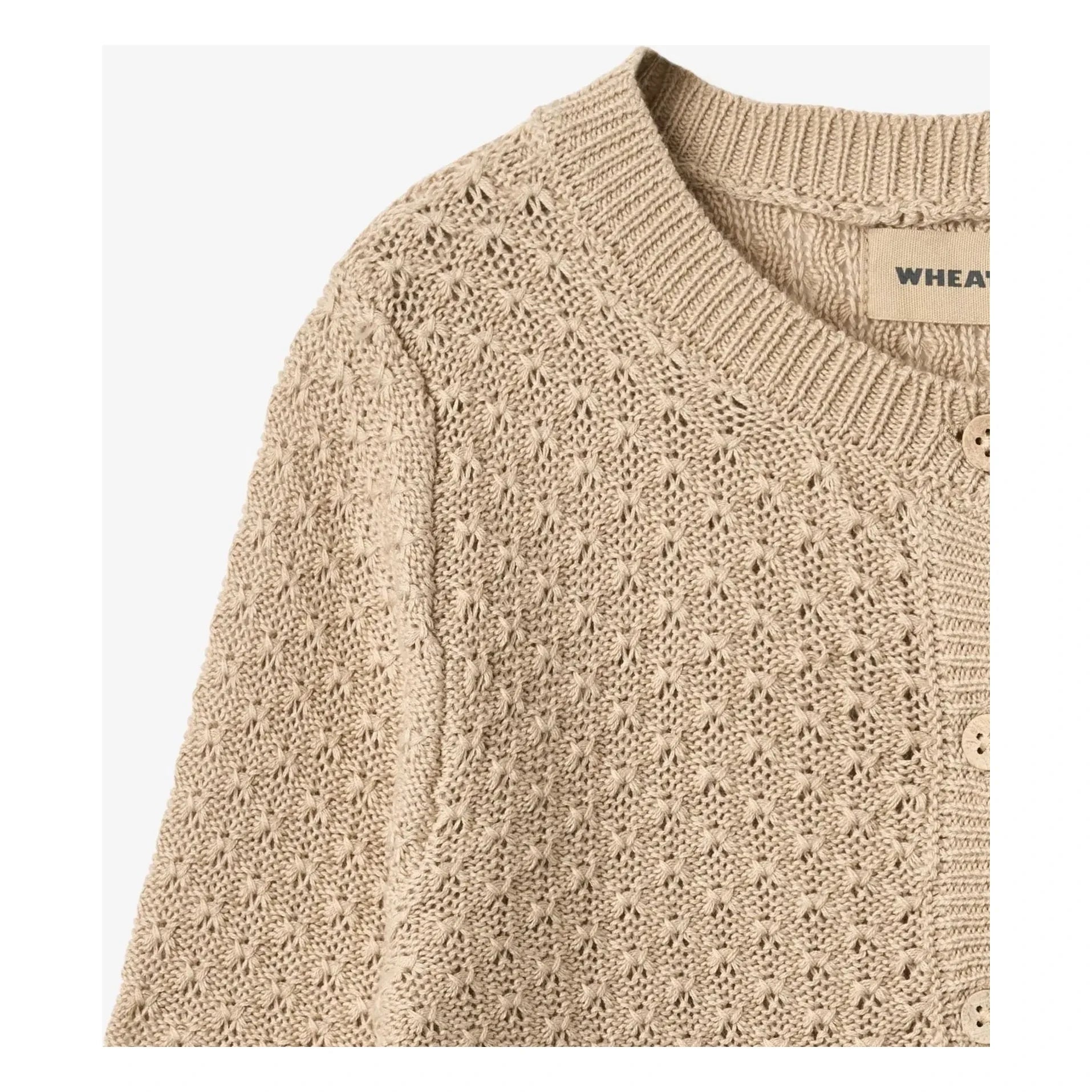 Weizen - Magnella Bio-Baumwoll-Cardigan | Ecru