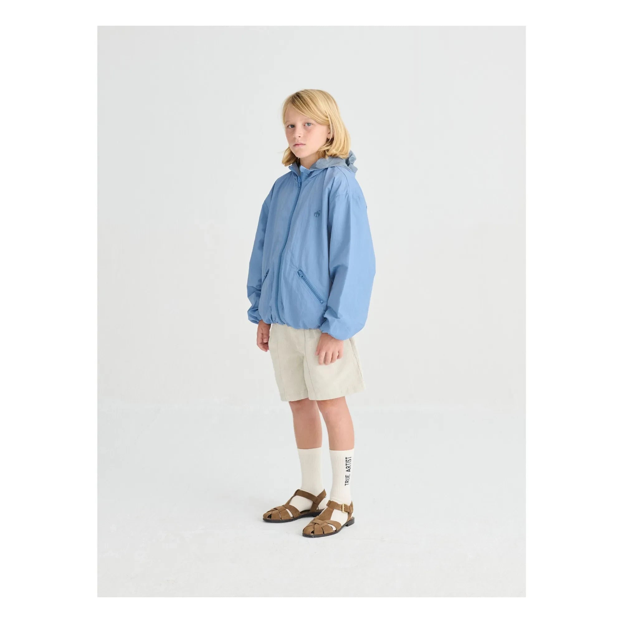 True Artist – Nr. 2 Wende-Windjacke | Grau-Blau