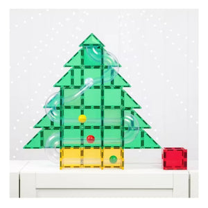 Connetix - Weihnachtsbaum Kugelbahn Set - 71 Teile