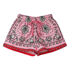Fabula - Rosa Kurzes Bandana mit Bändern