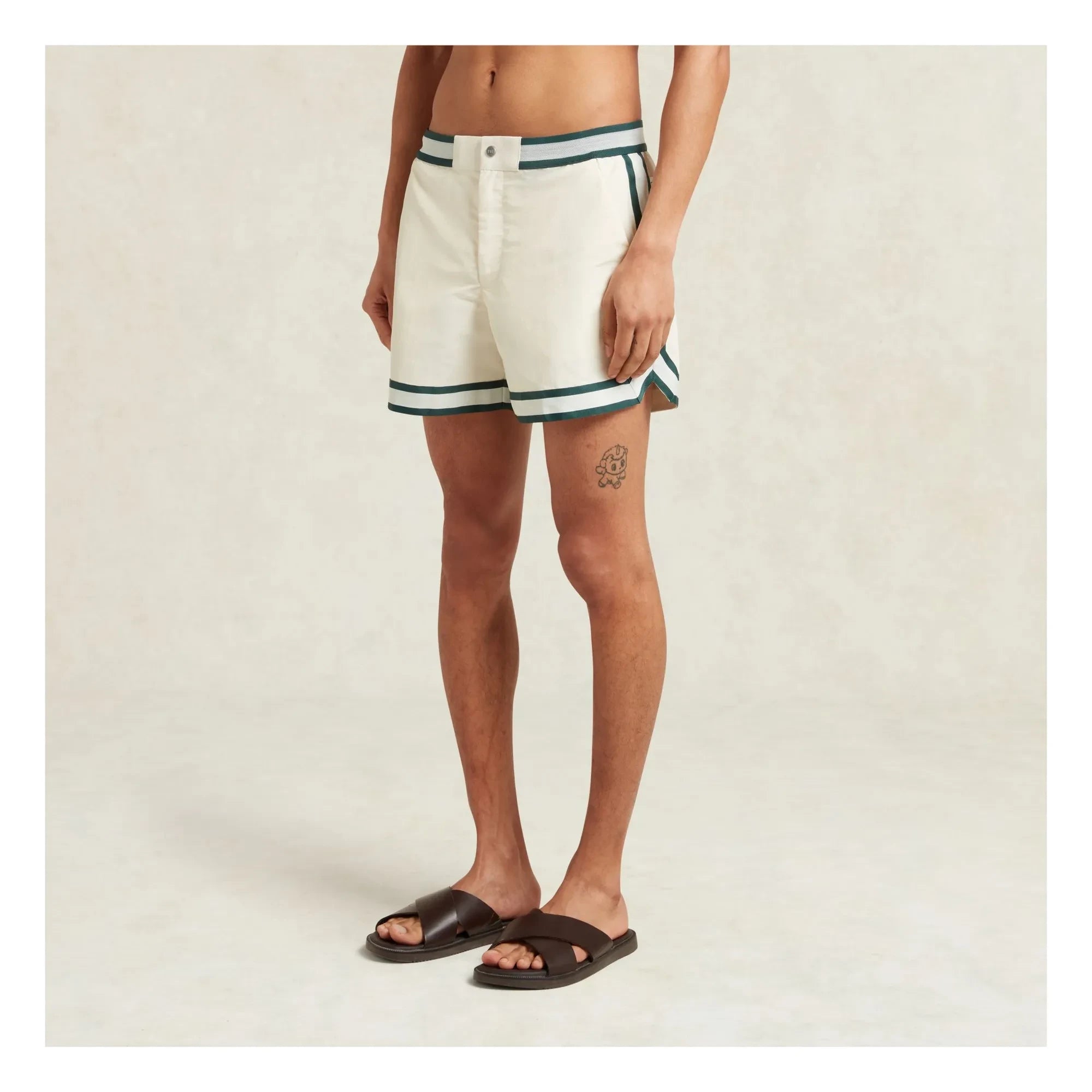 Ché Studios – Baller Badeshorts | Weiß - Creme