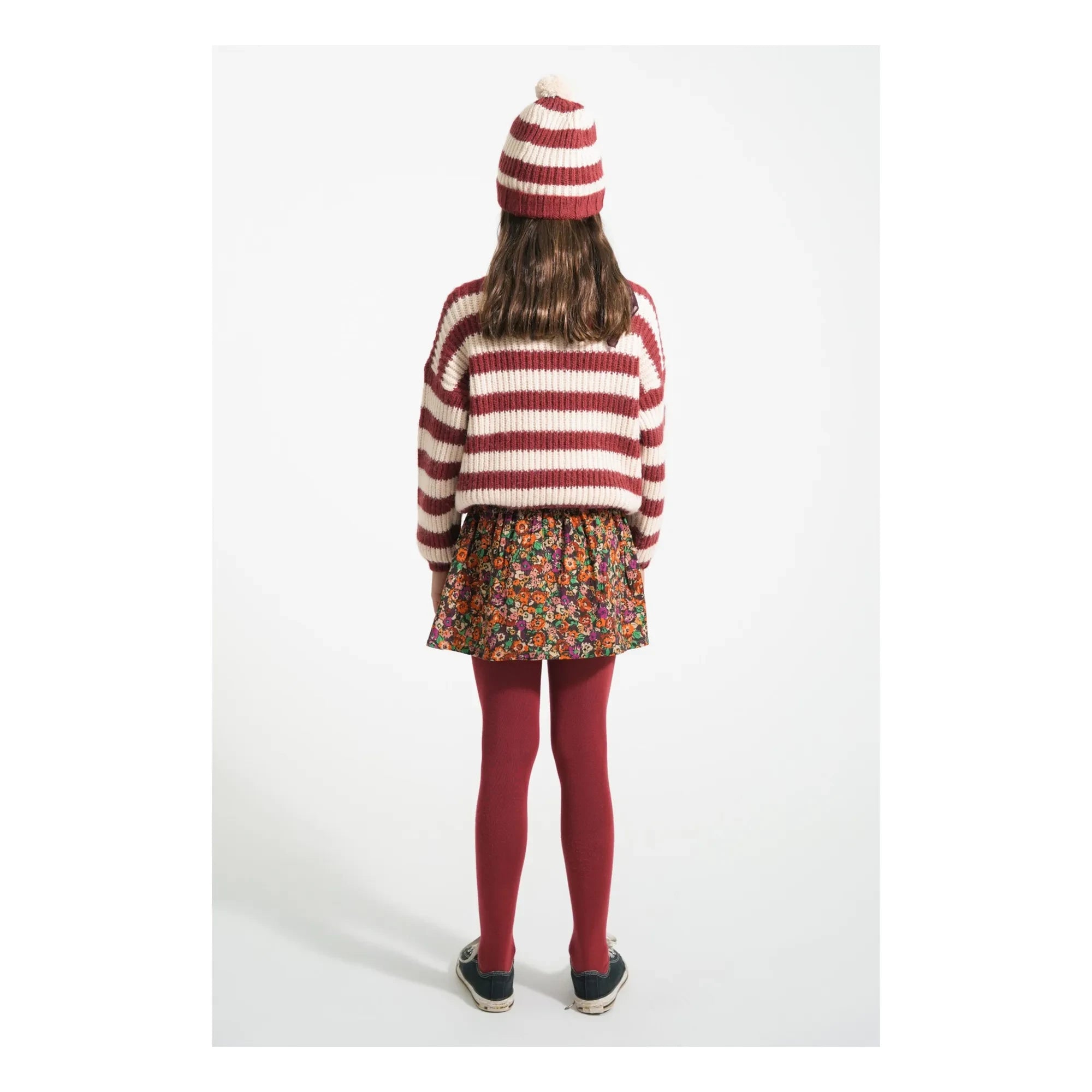 Piupiuchick - Gestreifter Wollpullover | Bordeaux
