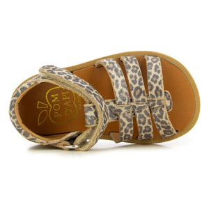 Pom d'Api - Poppy Sandalen mit Riemen | Leopard
