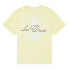 Les Deux - Globe Les Deux T-Shirt aus Bio-Baumwolle | Gelb