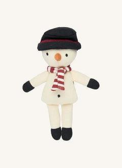 Fabelab - Schneemann Taschenpuppe | Weiß