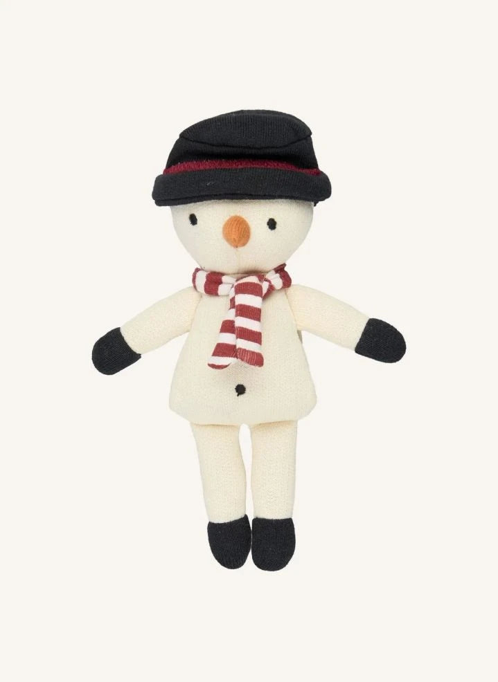 Fabelab - Schneemann Taschenpuppe | Weiß
