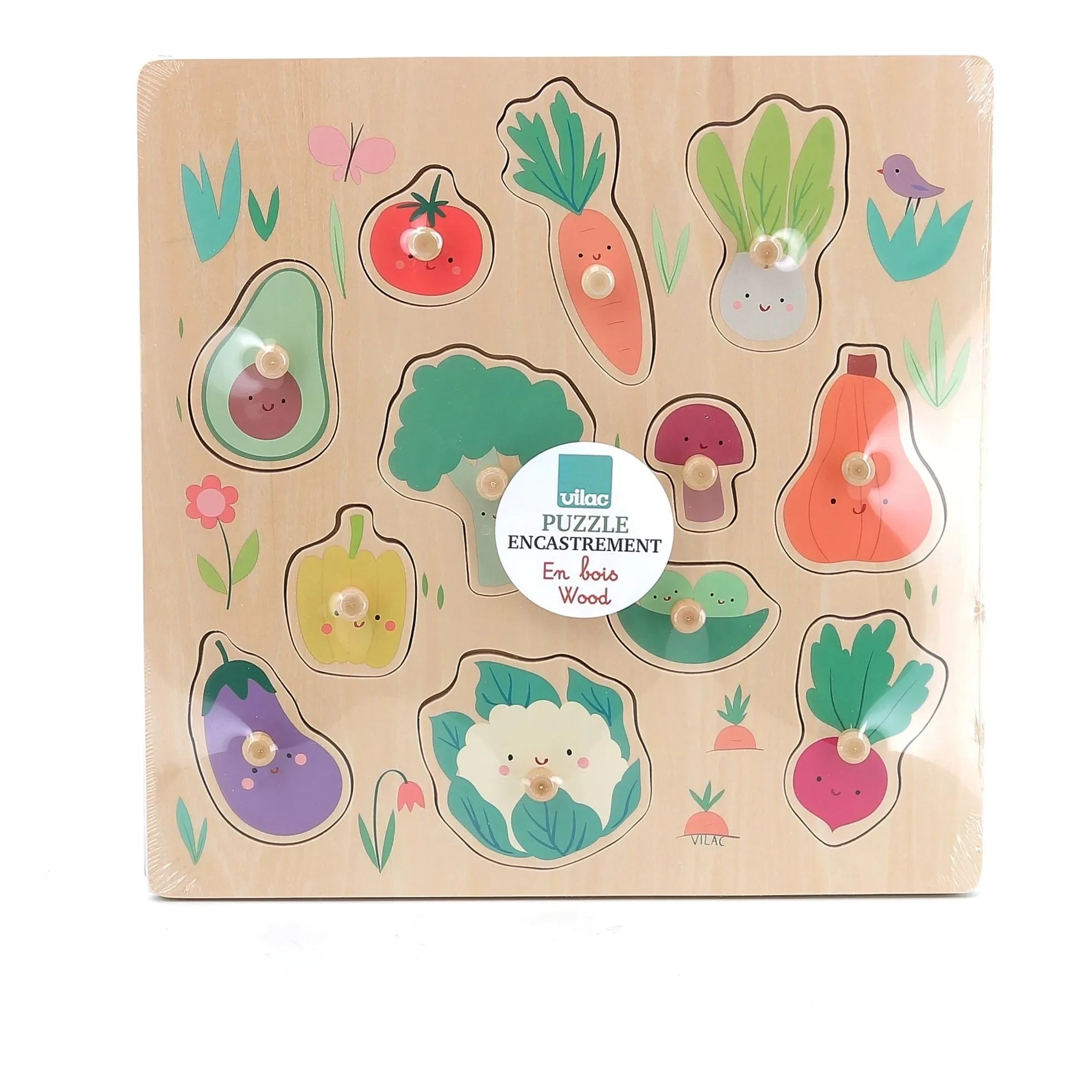 Vilac - Sarah Betz Gemüsegarten Puzzle