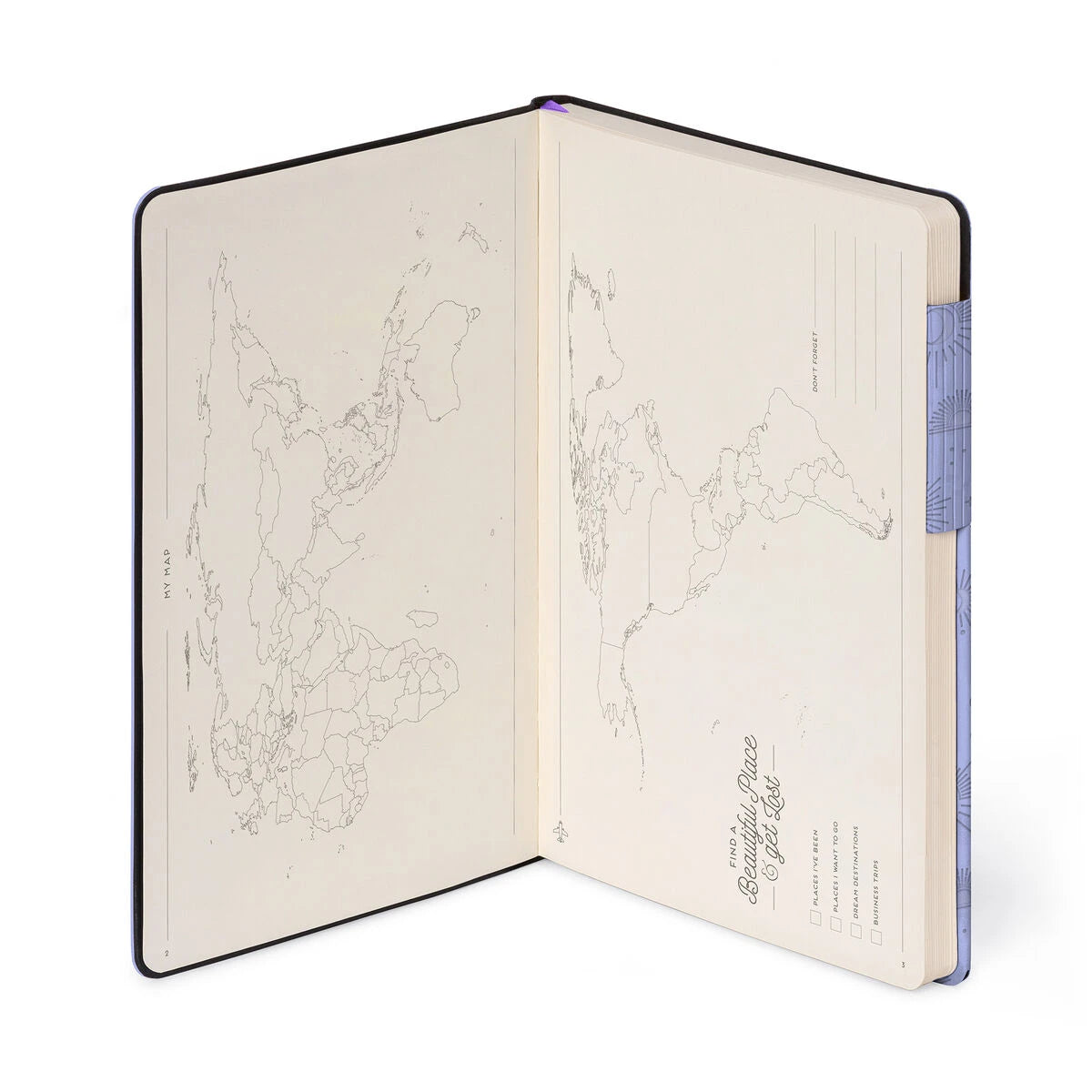 Legami - Kariertes Notizbuch mit monochromem Softcover - Cosmic Lilac - Mein Notizbuch