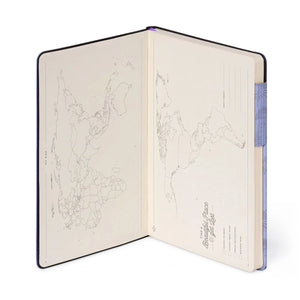 Legami - Kariertes Notizbuch mit monochromem Softcover - Cosmic Lilac - Mein Notizbuch