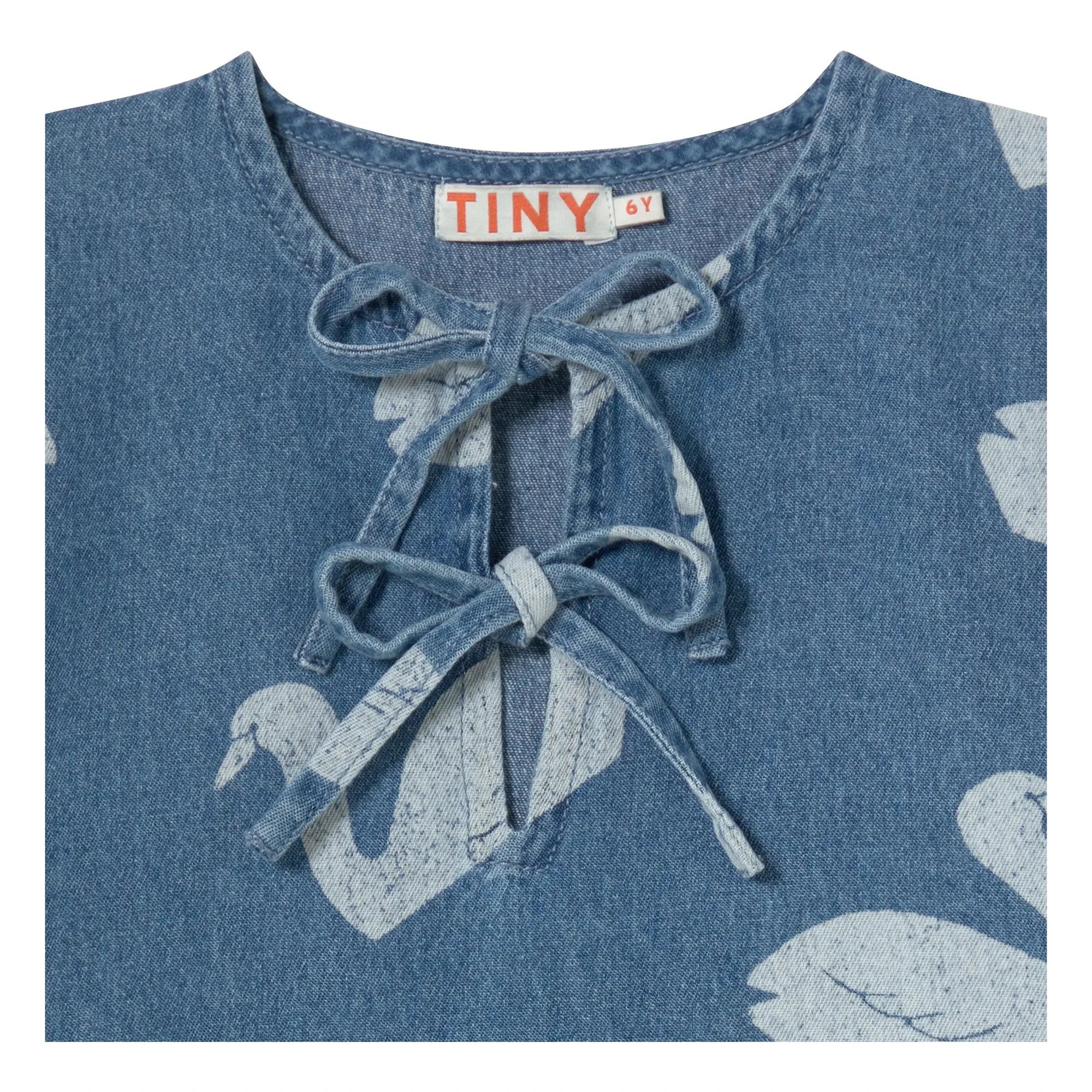 Tinycottons - Denim Schwanenkleid | Blau