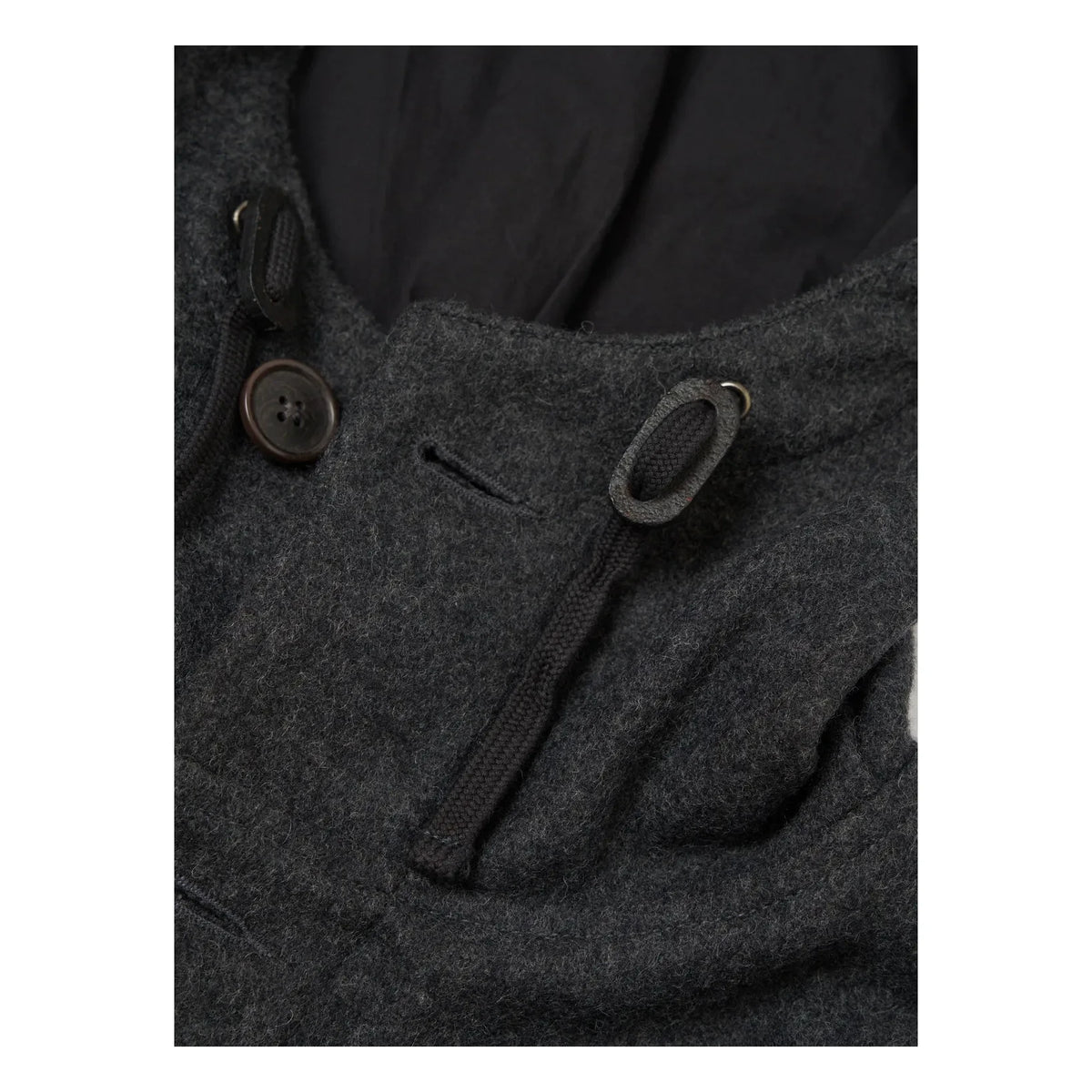 Universal Works - Boston Wolle Parka | Dunkelgrau