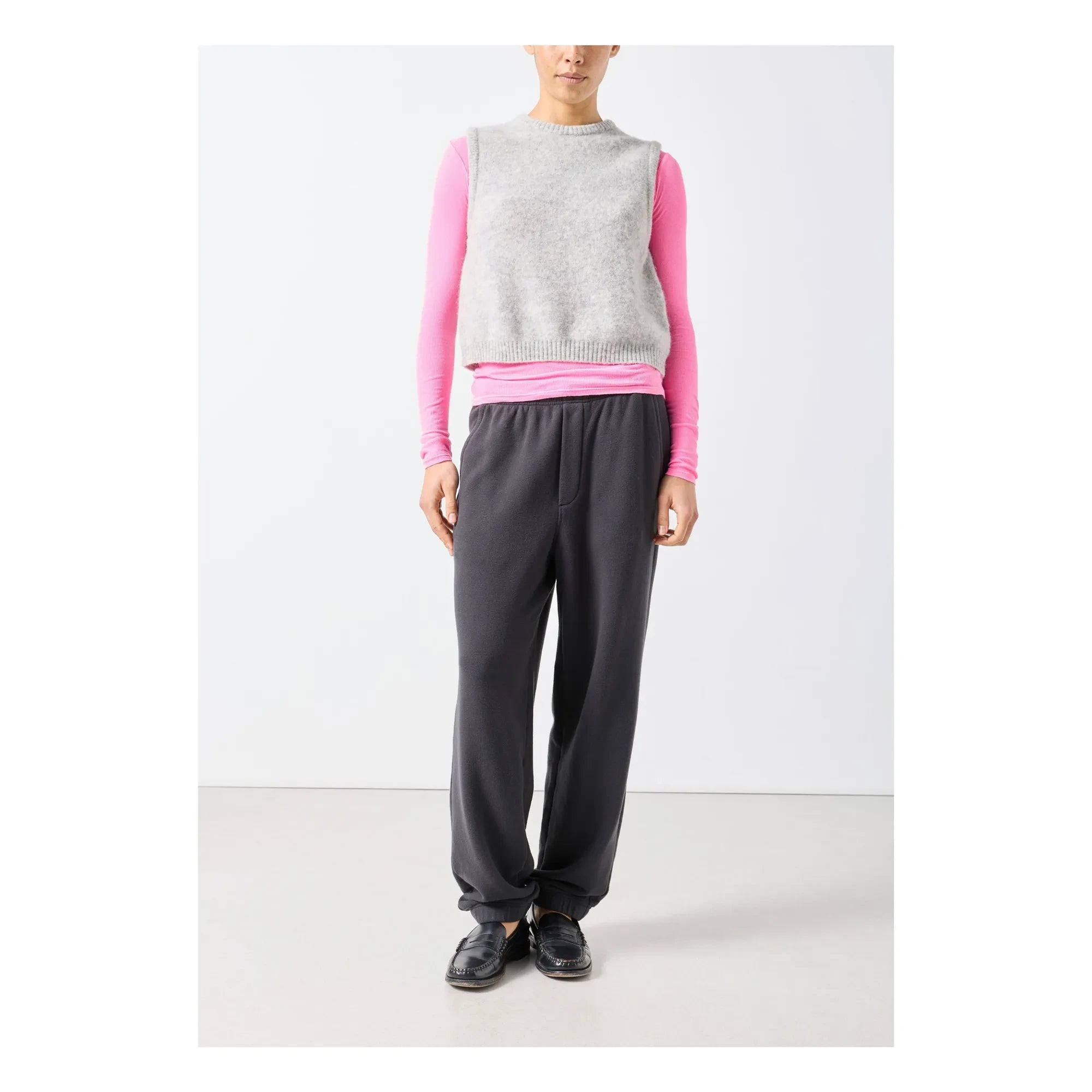 American Vintage - Vitow Wollpullover ohne Ärmel | Hellgrau