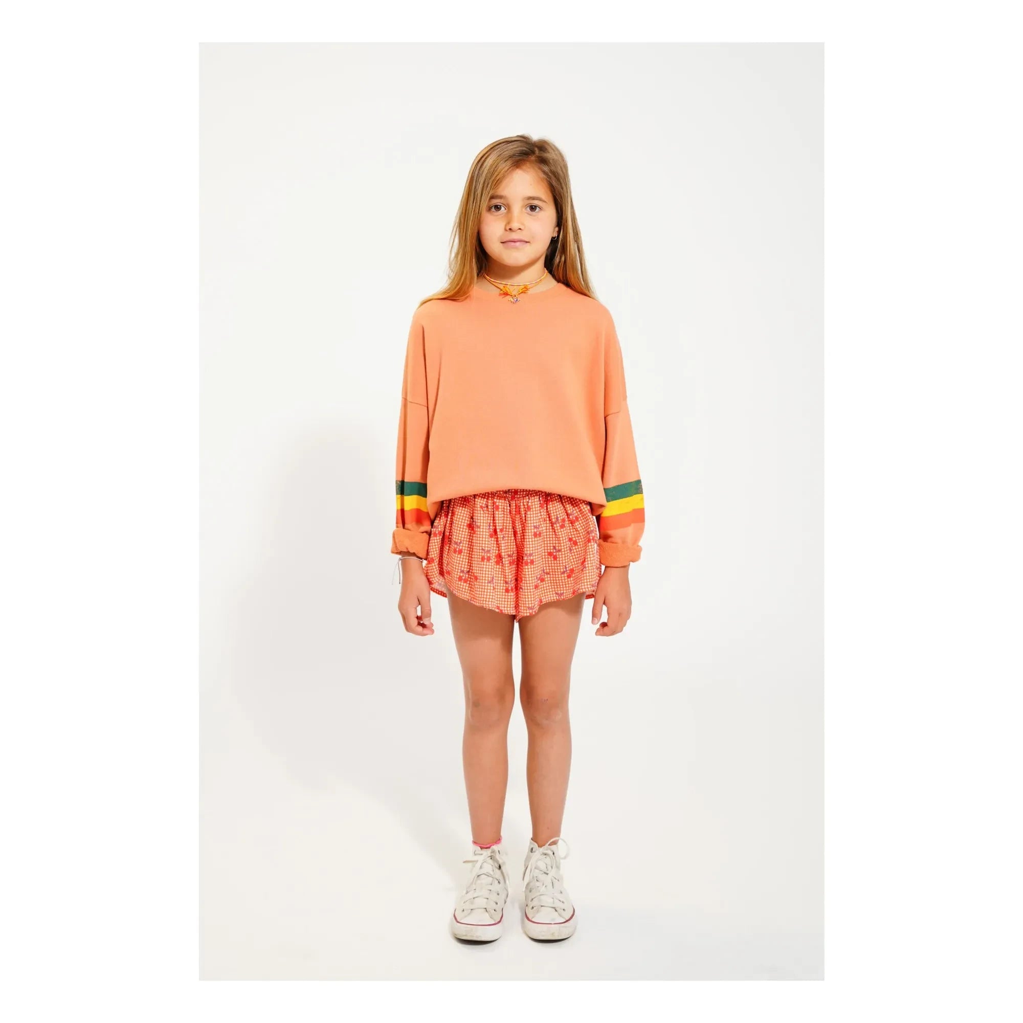Piupiuchick - Etoile Sweatshirt aus Bio-Baumwolle | Koralle