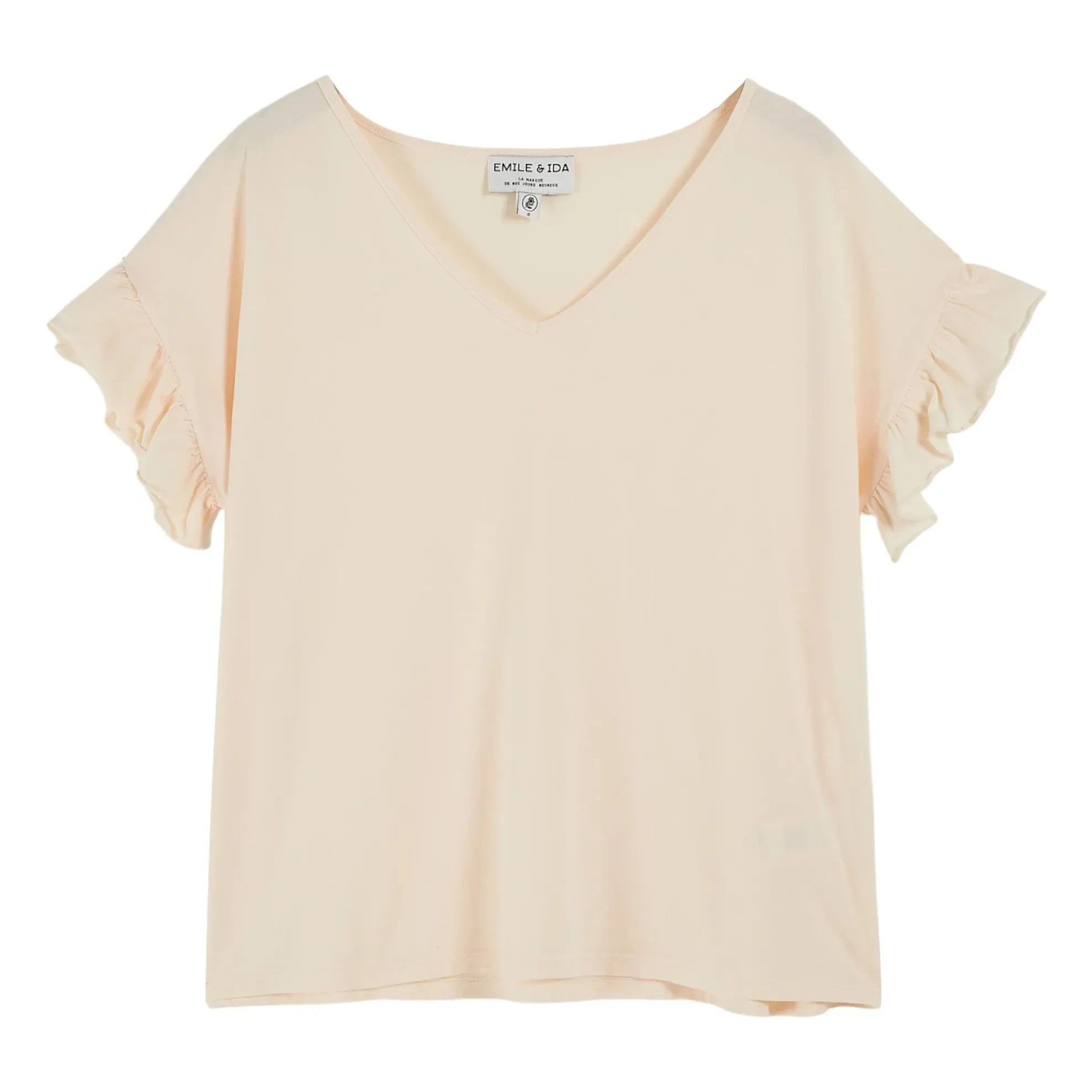 Emile et Ida - T-Shirt Babio aus Bio-Baumwolle | Creme
