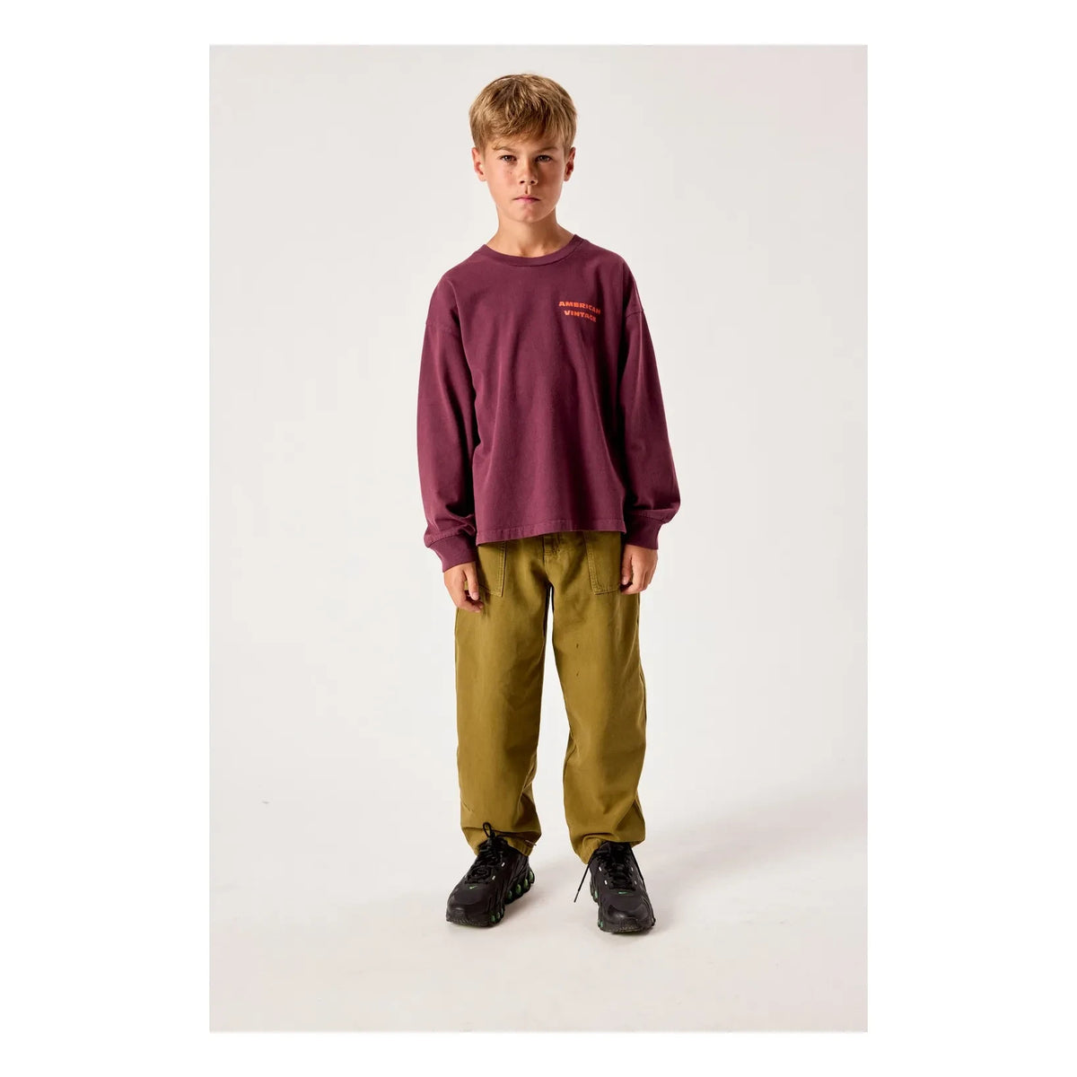 American Vintage - Fizvalley Cool Kids T-Shirt | Aubergine