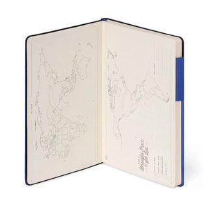 Legami - Notizbuch mit Blanko-Seiten und monochromem Softcover - Eklectic Blau - Mein Notizbuch