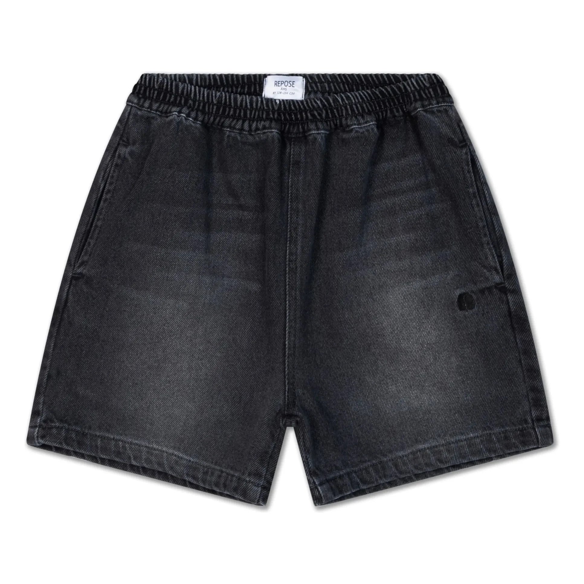 Repose AMS - Shorts aus Bio-Baumwoll-Twill | Kohlegrau