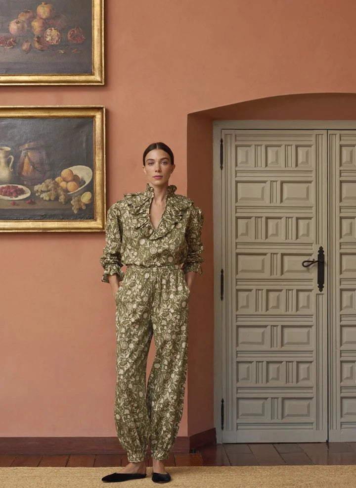 Maria de la Orden - Barbara Cotton Bluse | Oliv