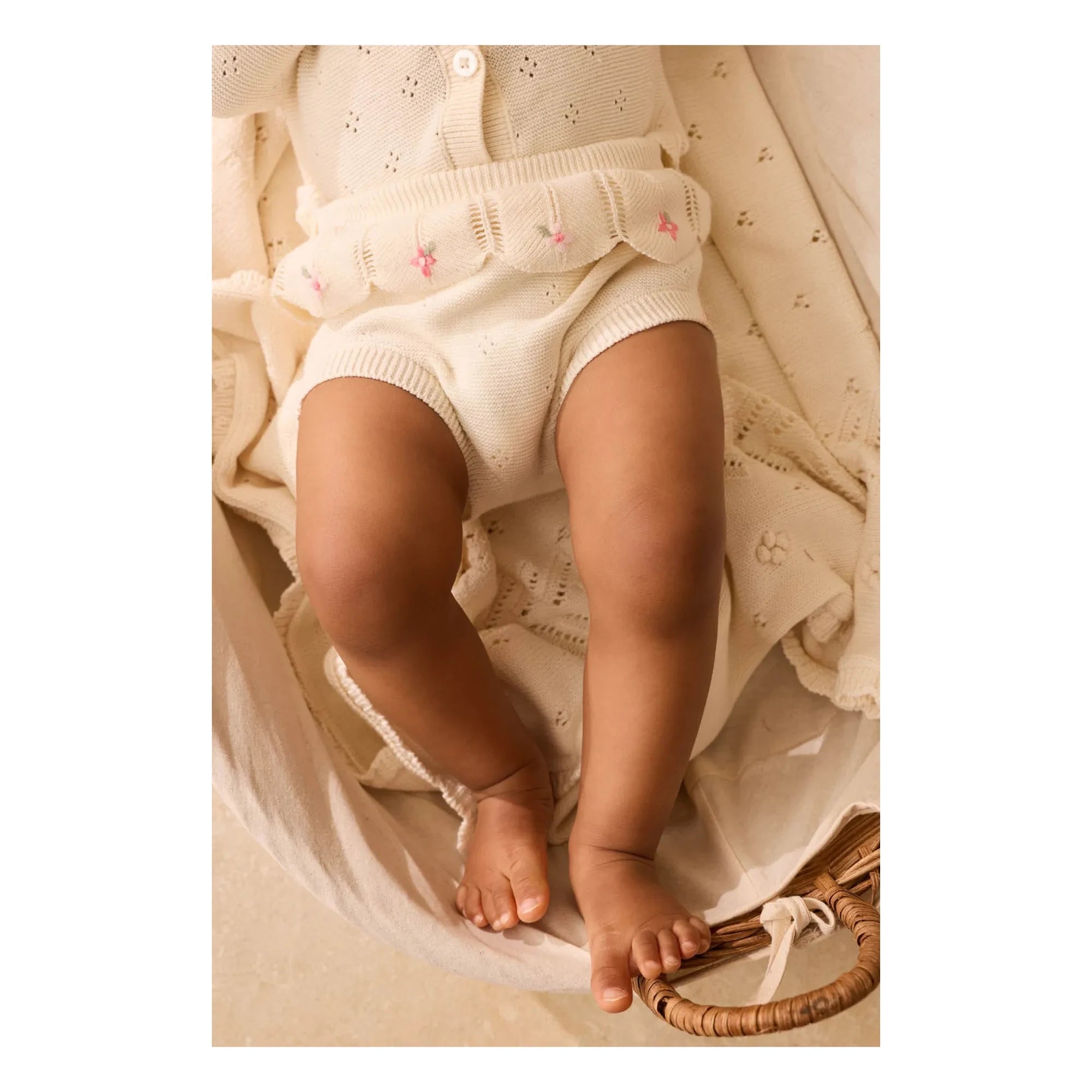 Louise Misha - Bloomer Pointelle Mylia | Creme
