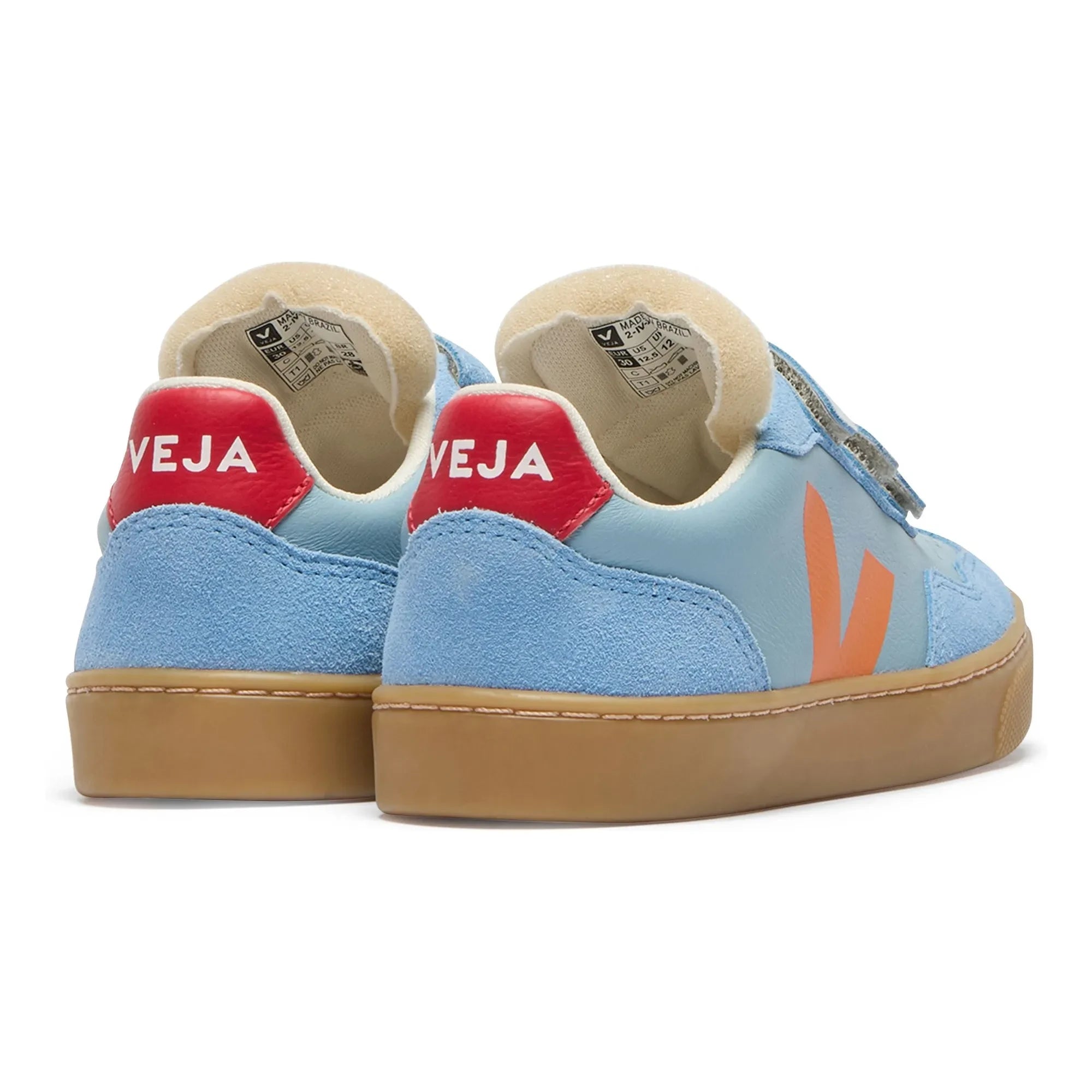 Veja - Scratch Sneakers Small V-90 Leder O.T. | Hellblau