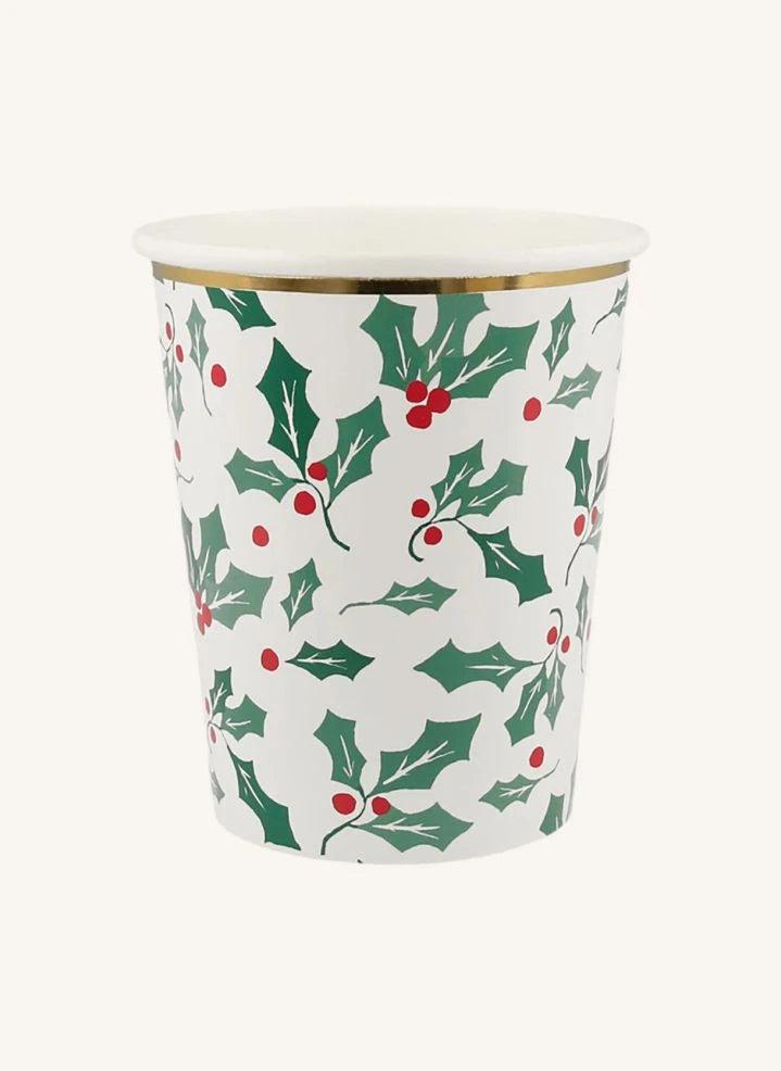 Meri Meri - Goldverzierte Kristallgläser - 8er Set