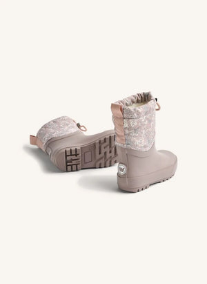 Wheat - Thermo Drizzle Çiçek Desenli Yağmur Çizmeleri | Soluk Pembe