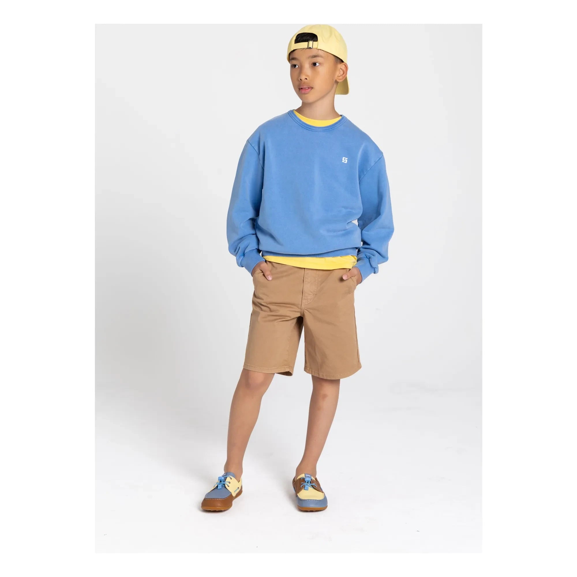 Smallable Kid - Arlo Bio-Baumwoll Sweatshirt | Königsblau