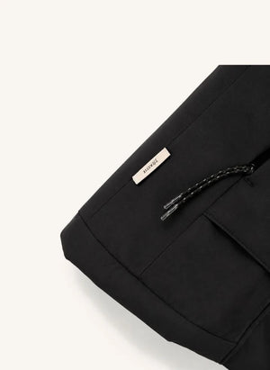 Töastie - Aus recyceltem Futterstoff gefütterte wasserdichte Windjacke | Schwarz