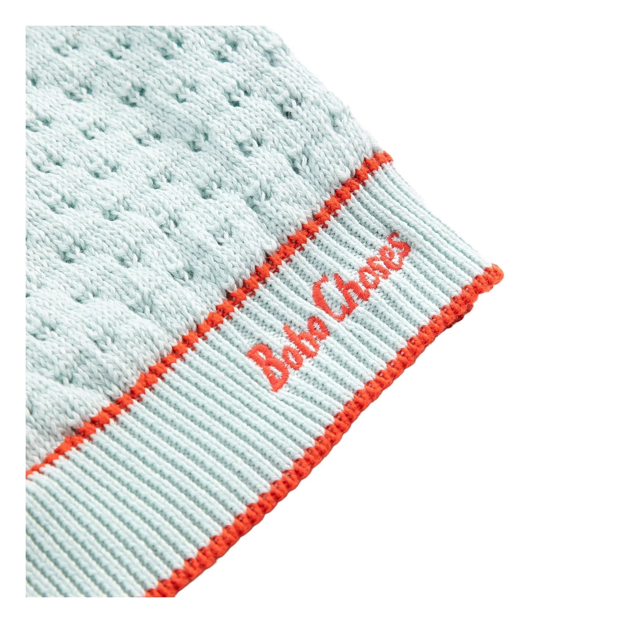 Bobo Choses - Cardigan aus Bio-Baumwolle mit Ajourmuster | Hellblau