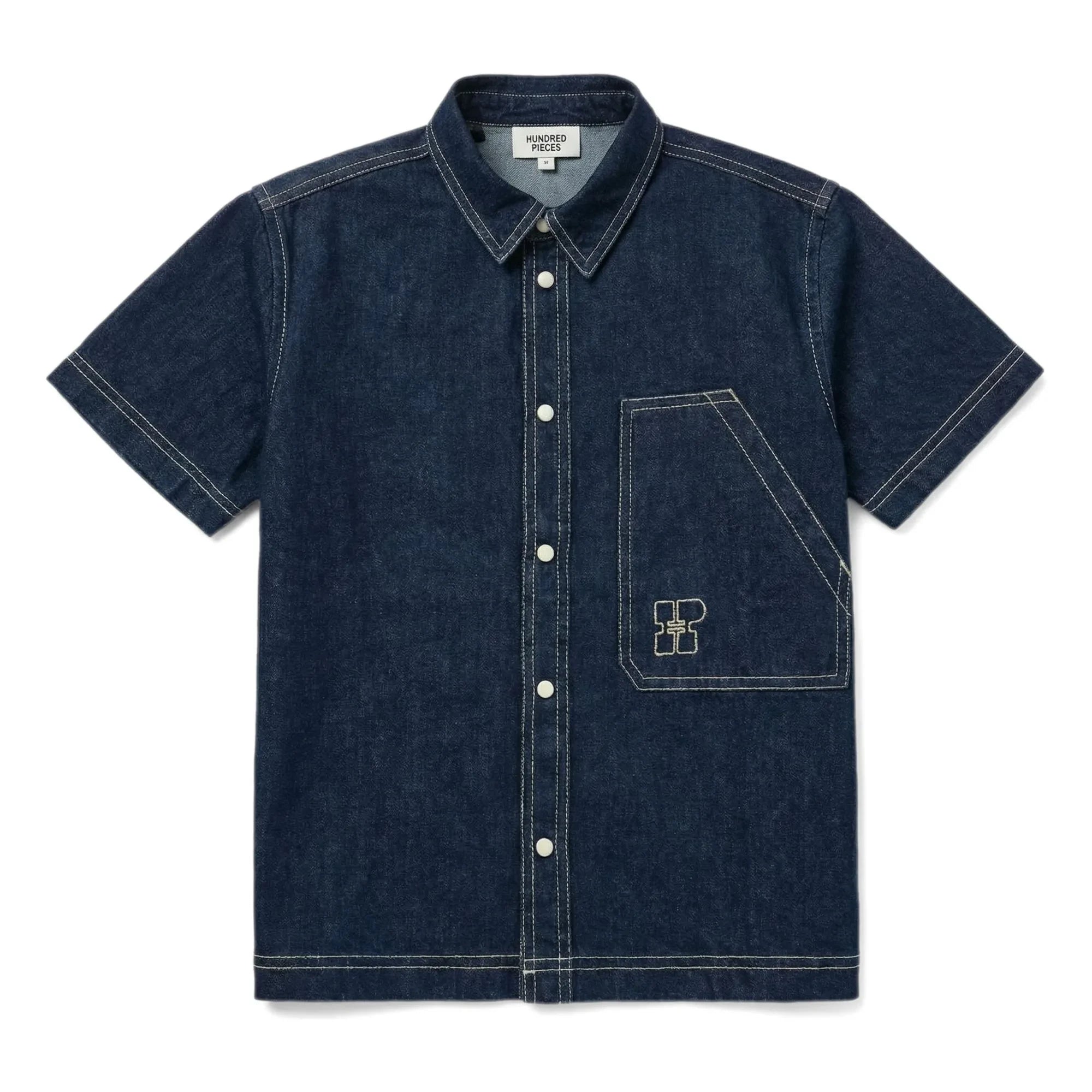 Hundred Pieces - Wayne Jeanshemd | Dunkelblau