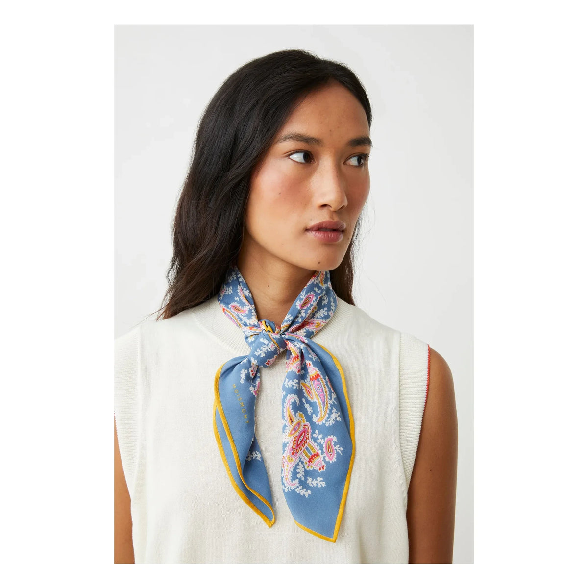 Moismont - Colibri Schal N°763 Seide | Indigo