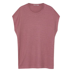 Pomandère - T-Shirt aus Baumwoll- und Leinenjersey | Mauve