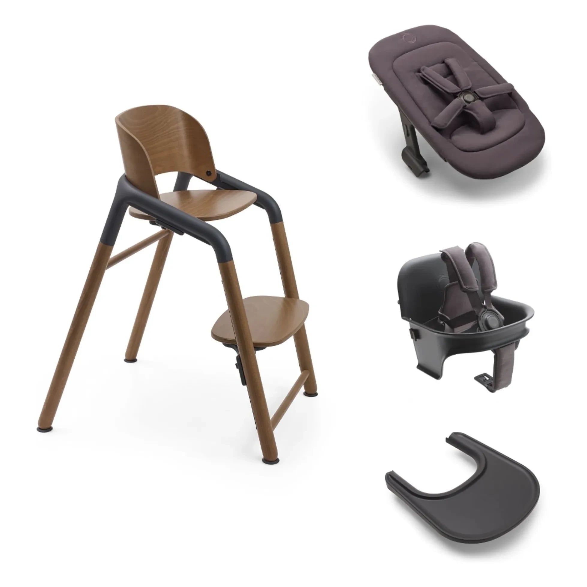 Bugaboo - Bugaboo Giraffe 4-in-1 Hochstuhl | Dunkles Holz