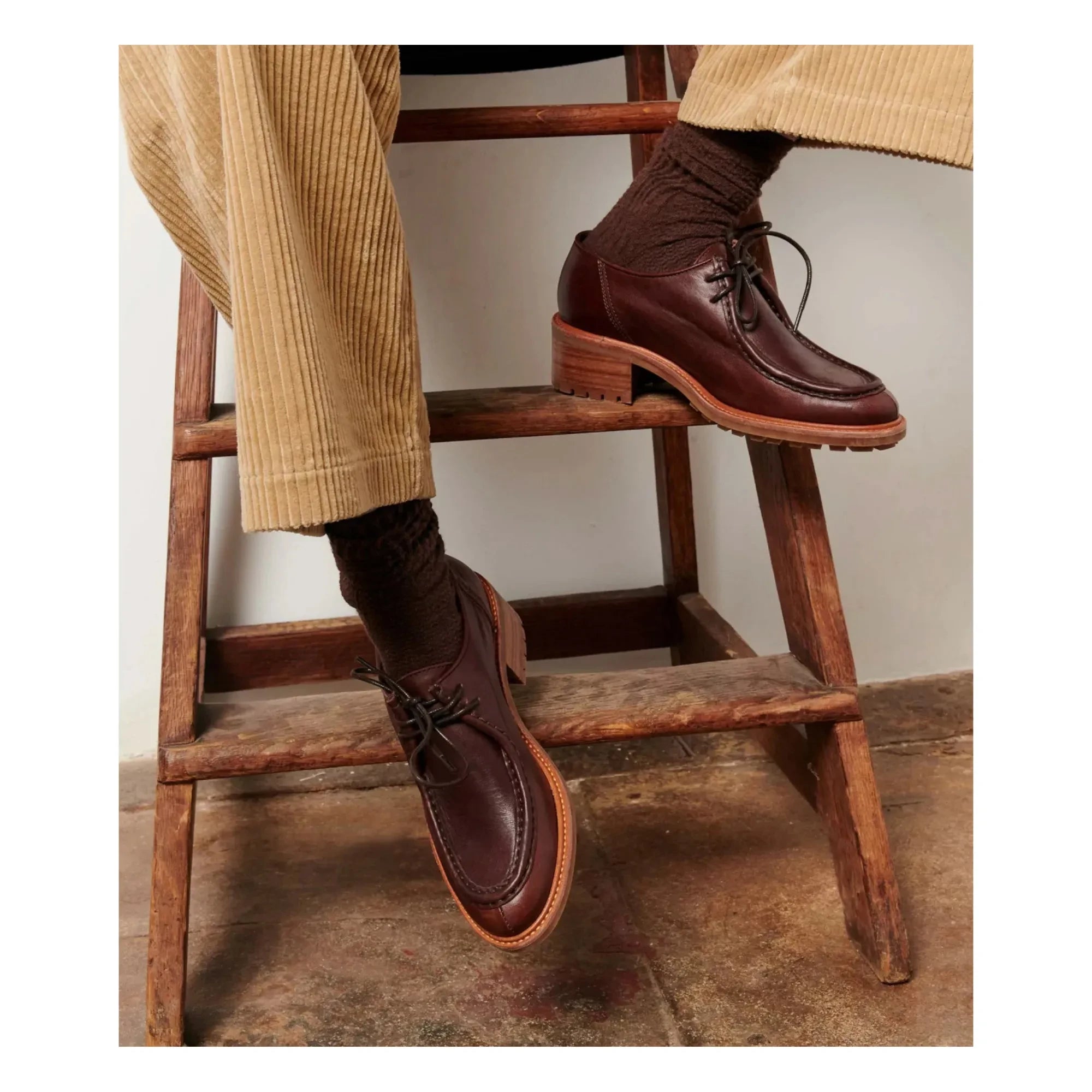 Sessùn - Gaspard Leder Derby Schuhe | Whiskey