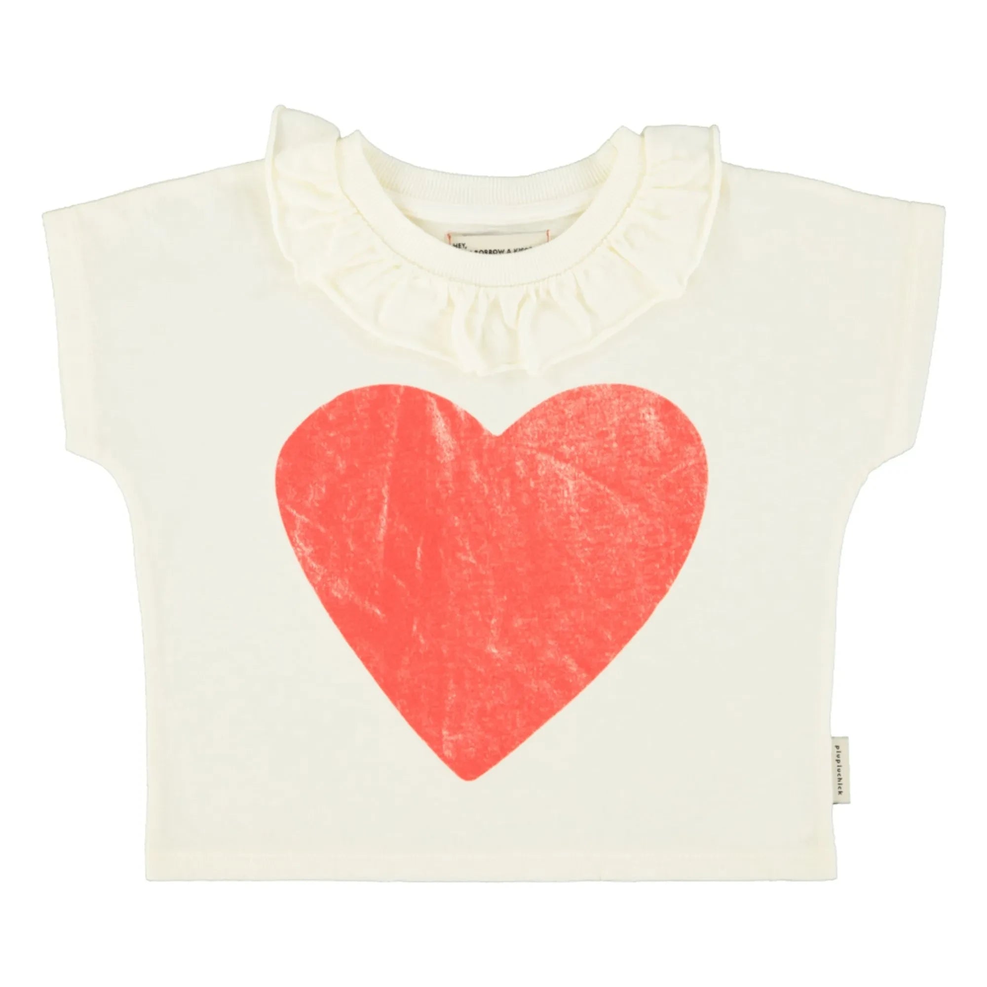 Piupiuchick - Herz T-Shirt | Ecru