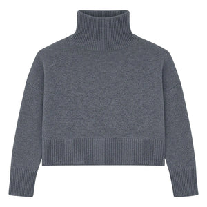 Kujten - Ulla Crop Kaşmir Kazak | Gri