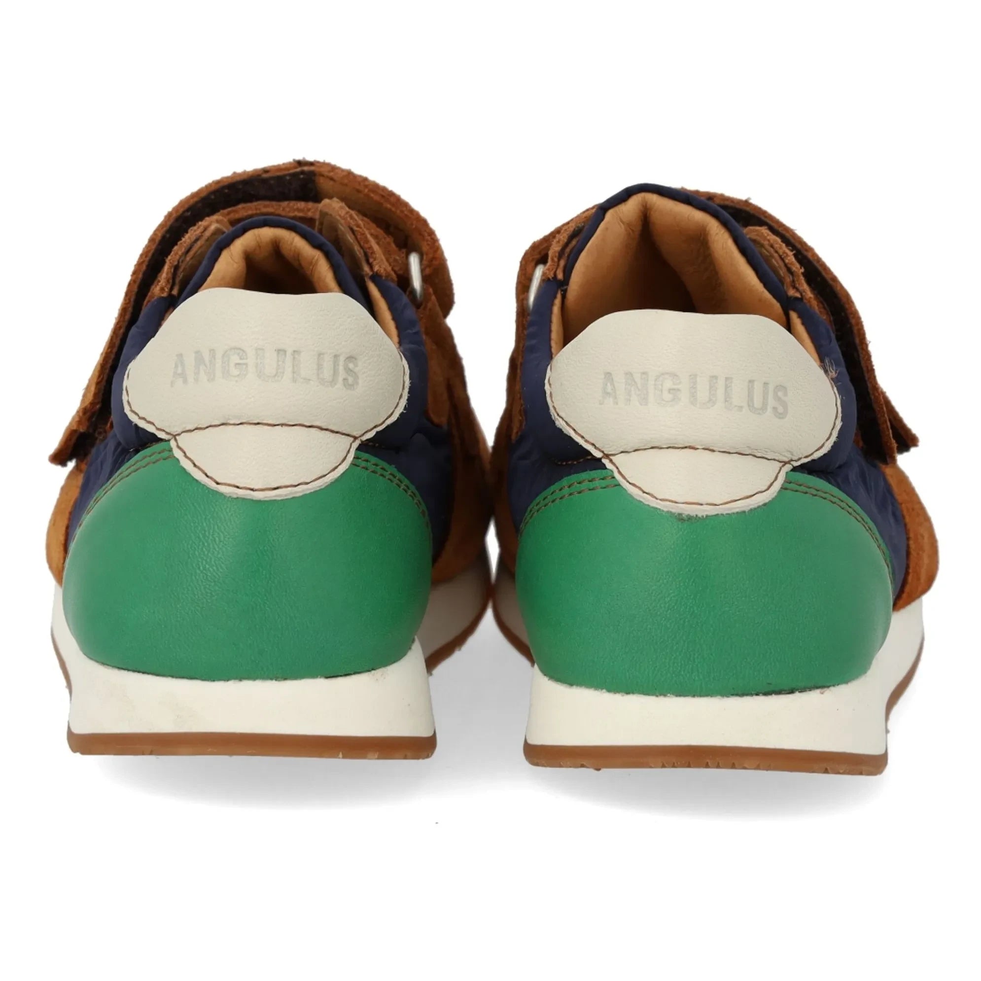Angulus – Veloursleder-Sneaker mit Farbblock und doppelter Kratzapplikation | Camel