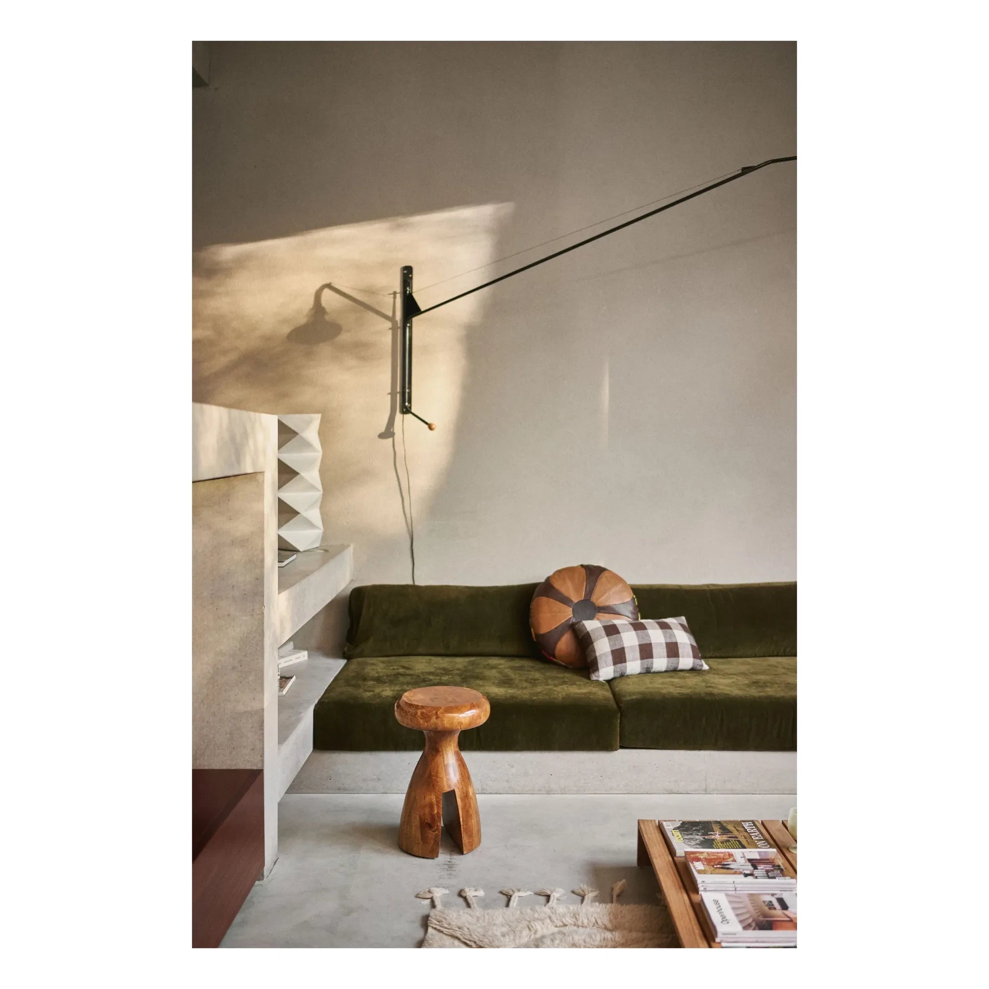 HKliving - Ahşap tabure | Ceviz