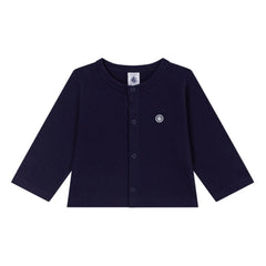 Petit Bateau - Strickjacke aus Bio-Baumwolle | Nachtblau