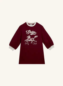 Stella McCartney Kids - Stella Sweat Elbise | Koyu kırmızı