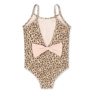 Konges Sløjd - Katzen Leopard Badeanzug recycelte Fasern | Beige