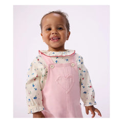 Petit Bateau - Pembe gabardin tulum