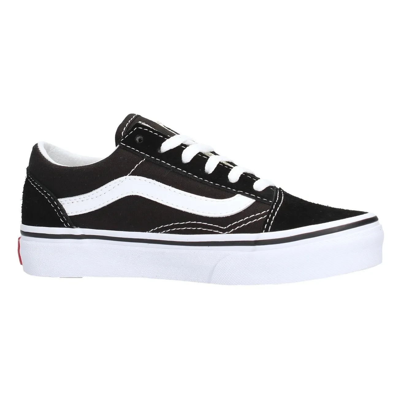 Vans - Old Skool Wildleder und Canvas Schnür-Sneaker | Schwarz